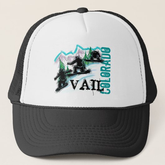 Vailコロラド州のスノーボーダーの帽子 キャップ (正面)