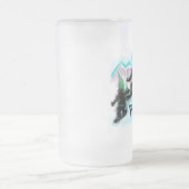 Vailコロラド州のスノーボードによって曇らされるビールのジョッキ フロストグラスビールジョッキ (中央)