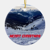 Vailパノラマクリスマスオーナメント セラミックオーナメント (正面)