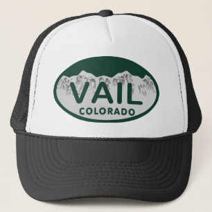 Vail免許証の楕円形 キャップ