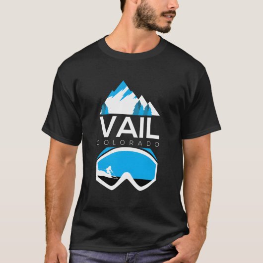 Vail – コロラドスキー&スノーボードウェア tシャツ (正面)
