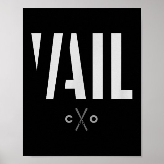 Vail Colorado グラフィックスキー ポスター (正面)