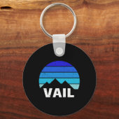 Vail, Colorado Bluebird Day  キーホルダー (正面)