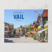 Vail Colorado Downtownポストカードからの挨拶 ポストカード (正面)