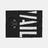 Vail Colorado Graphic Ski  フリースブランケット (正面(横))