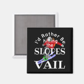 Vail Colorado Idむしろ斜面Funnを打っている マグネット (正面/裏面)