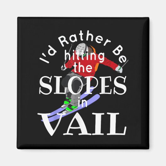 Vail Colorado Idむしろ斜面Funnを打っている マグネット (正面)