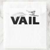 Vail Colorado Ski Jumper 長方形シール (バッグ)