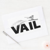 Vail Colorado Ski Jumper 長方形シール (封筒)