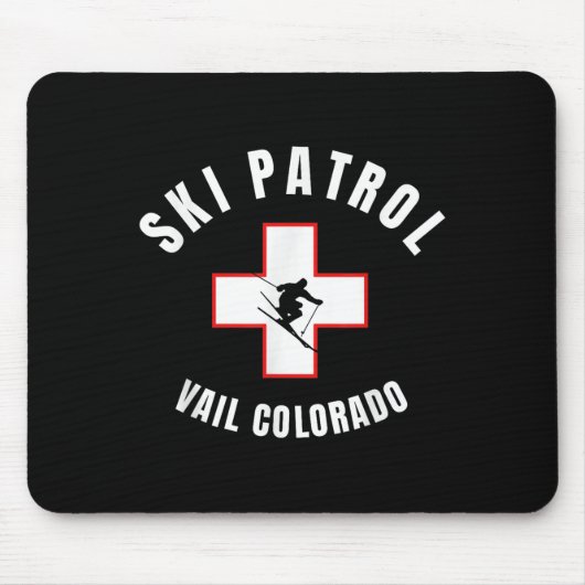 Vail Colorado Ski Patrol  マウスパッド (正面)