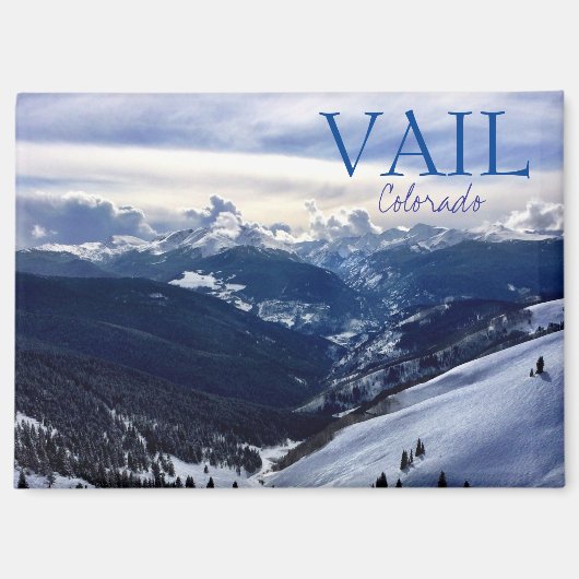 Vail Colorado Souvenir Fridge Magnet Gift マグネット (正面)