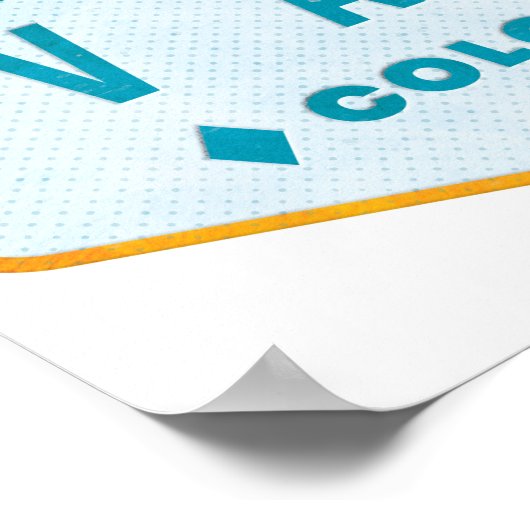 Vail Ski Badge ポスター (角)