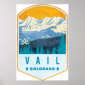 Vail Ski Badge ポスター (正面)