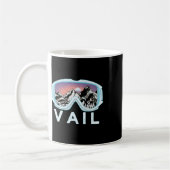 Vail Ski Snowboard Designvail コーヒーマグカップ (左)