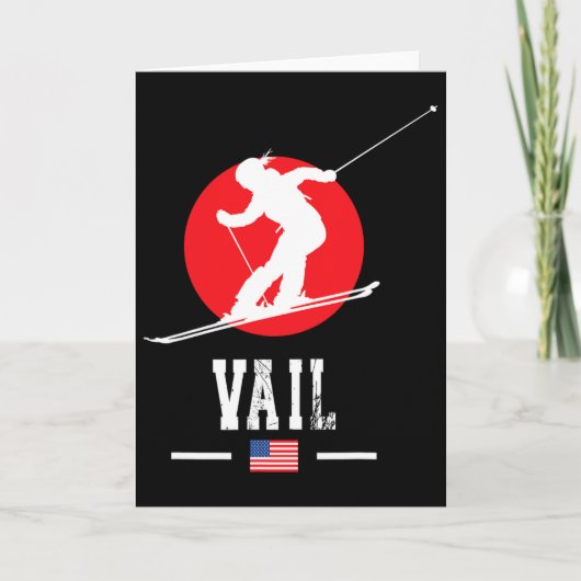 Vail Usa Ski Resort Rocky Mountains American Skiin カード (正面)