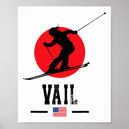 Vail Usa Ski Resort Rocky Mountains American Skiin ポスター (正面)