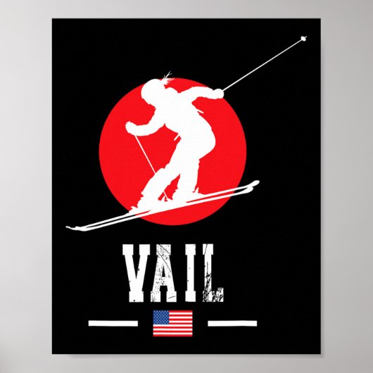 Vail Usa Ski Resort Rocky Mountains American Skiin ポスター (正面)