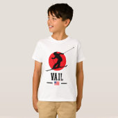 Vail Usa Ski Resort Rocky Mountains American Skiin Tシャツ (正面フル)