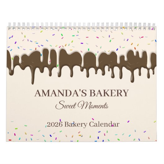 Vainilla Frosting Drip - 2026 Sweet Bakery  カレンダー (カバー)