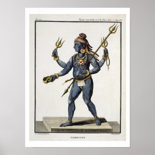 Vairevert, from 'Voyaux Indes et a la Chine' b ポスター (正面)