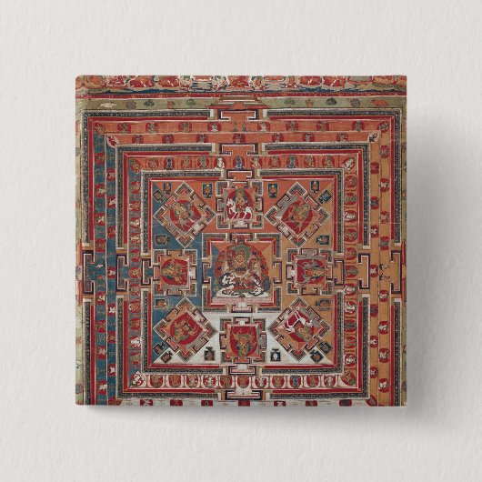 Vaishravanaの曼荼羅 缶バッジ (正面)