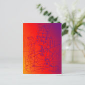 VajrasattvaとContoderのスケッチ葉書 ポストカード (スタンド正面)