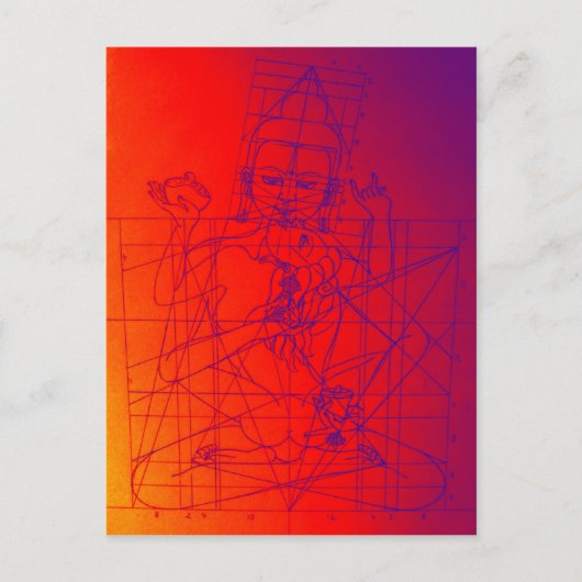 VajrasattvaとContoderのスケッチ葉書 ポストカード (正面)