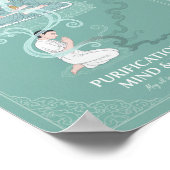 Vajrasattva Purification Tibetan Buddhist Art ポスター (角)