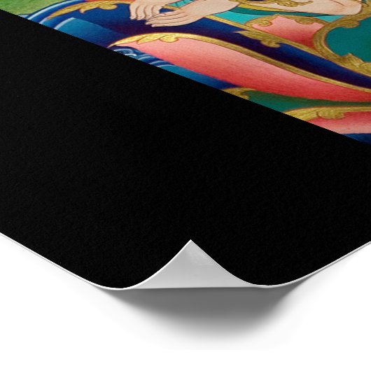 Vajrayogini Tibetan Buddhist Deity ポスター (角)