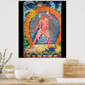 Vajrayogini Tibetan Buddhist Deity ポスター (キッチン)