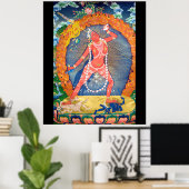 Vajrayogini Tibetan Buddhist Deity ポスター (ホームオフィス)
