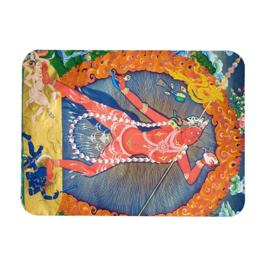 Vajrayogini Tibetan Buddhist Deity マグネット (横)