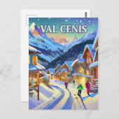 Val Cenis : Émeraude des Alpes, Sérénité Hivernale ポストカード (正面/裏面)