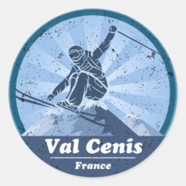 Val Cenis Station de ski - Skieur ラウンドシール