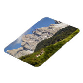 Val di Funes, Villnosstal, Dolomites，イタリア マグネット (左側)