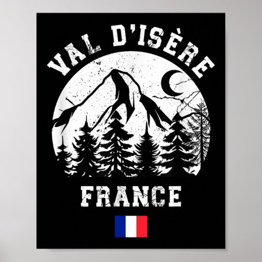 Val Disère France Alps Ski Resort Alpine Skiing Fr ポスター (正面)