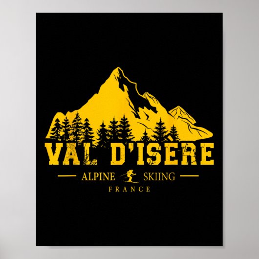 Val Disère France Ski Resort Alpine Skiing French  ポスター (正面)