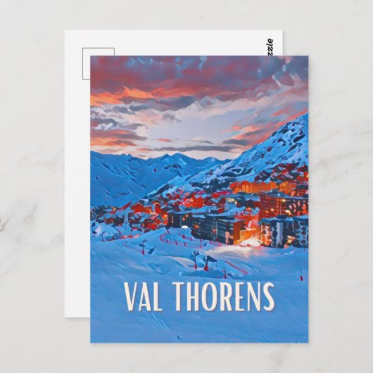 Val Thorens Station de ski  ポストカード (正面/裏面)