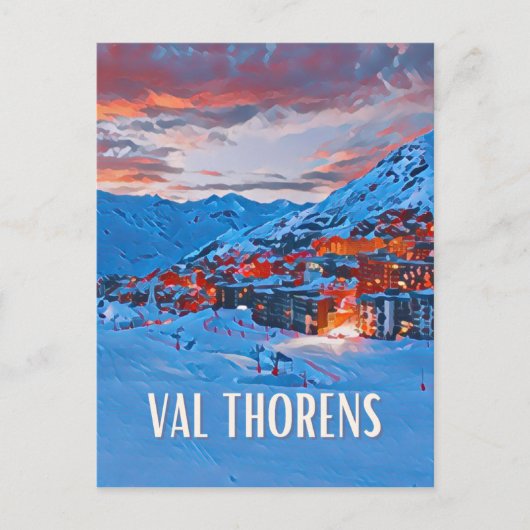 Val Thorens Station de ski  ポストカード (正面)