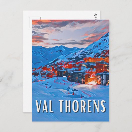 Val Thorens Station de ski ポストカード (正面/裏面)