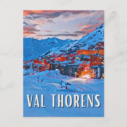 Val Thorens Station de ski  ポストカード (正面)
