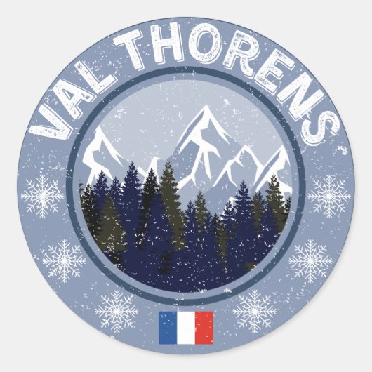 Val Thorens Station de ski ラウンドシール (正面)