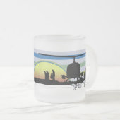 Val Verdeの観光事業のマグ フロストグラスマグカップ (正面右)