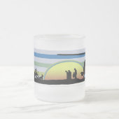 Val Verdeの観光事業のマグ フロストグラスマグカップ (中央)