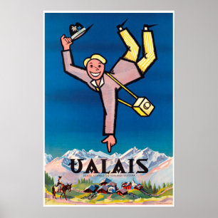 Valais,スイス,スイス,スキーポスター ポスター
