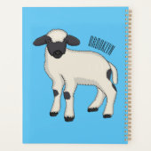 Valais Blacknose sheep cartoon illustration プランナー手帳 (裏面)