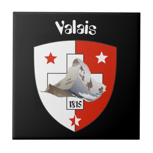 Valais / Wallis Schweiz Fliese タイル (正面)