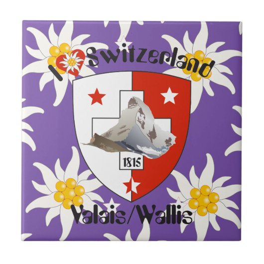 Valais / Wallis Schweiz Fliese タイル (正面)