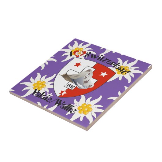 Valais / Wallis Schweiz Fliese タイル (側面)