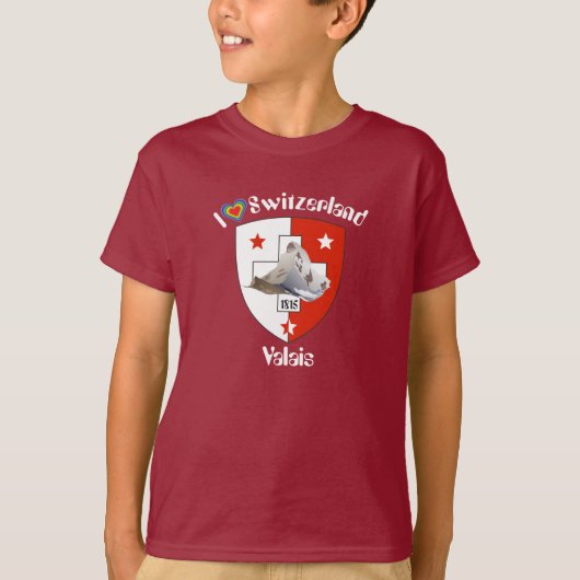 Valais / Wallis Schweiz-Suisse T-Shirt Tシャツ (正面)